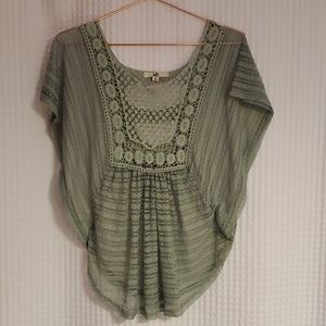 Boutique sheer lace top